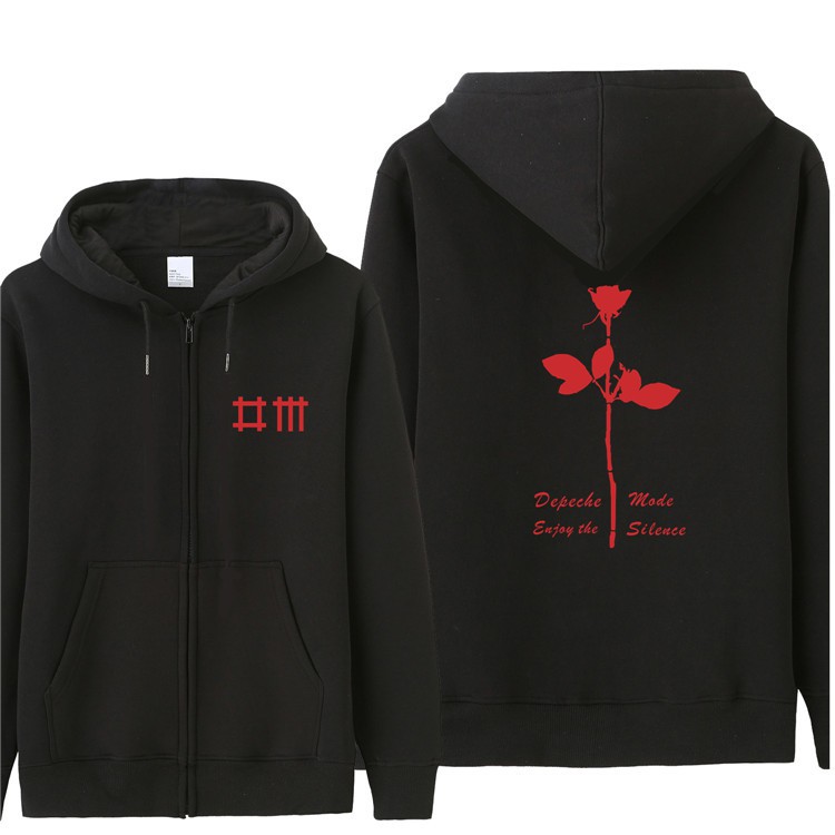 depeche mode zip hoodie