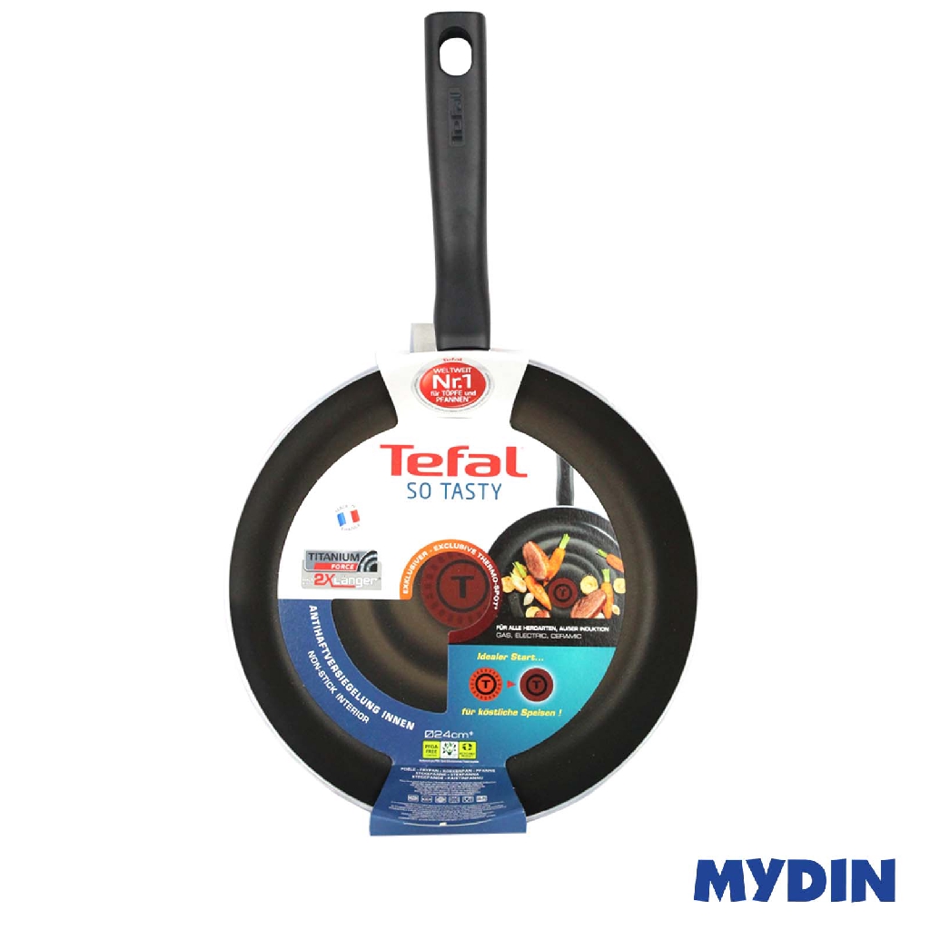 Tefal So Tasty Non-Stick Fry Pan - Black (24cm) TEF-D5100412