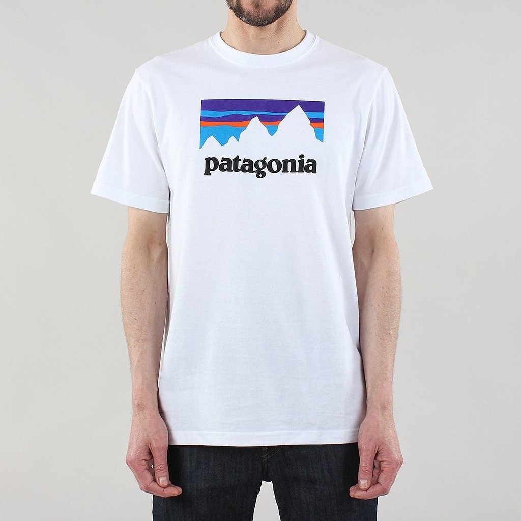 white patagonia shirt