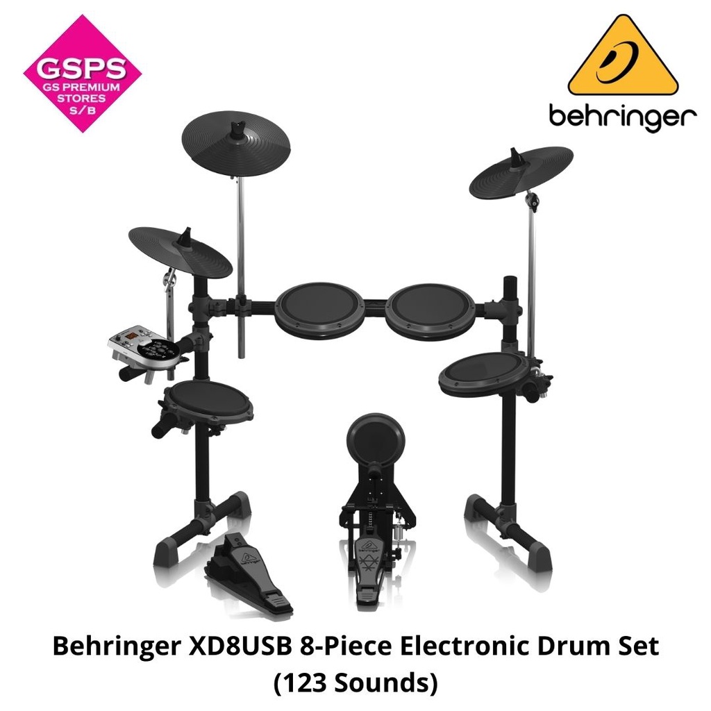 Behringer XD8USB 8Piece Electronic Drum Set (123 Sounds) Shopee Malaysia