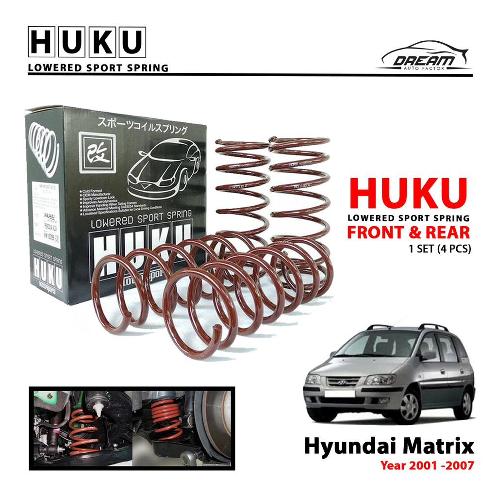 Hyundai Matrix HUKU Lowered Sport Spring | Shopee Malaysia