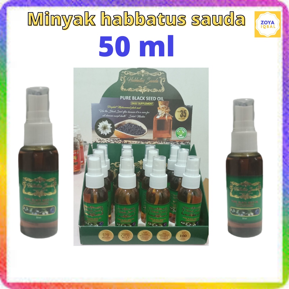 Minyak Habbatus Sauda Black Seed Oil Spray 50ml Shopee Malaysia