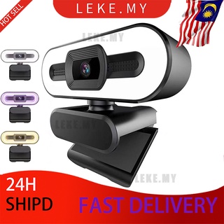 Webcam PC Laptops Portable Webcam Live Streaming Flexible Web Cam 1080p Web Camera For Computer With Microphone Full