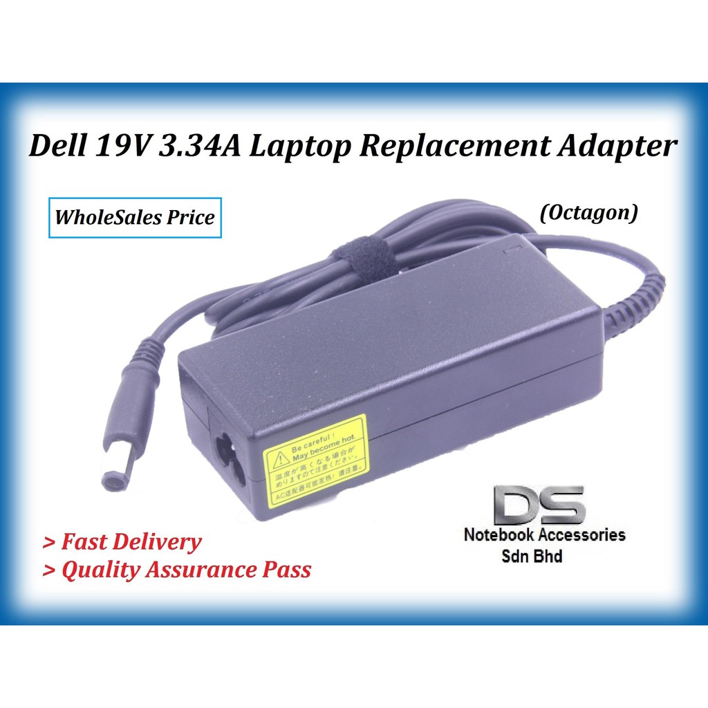 Dell Xps M10 M1330 Hr763 La65ns2 00 1464 D610 D6 D630 Laptop Power Adapter Dell 19 5v 3 34a 65w Octagon Charger Shopee Malaysia