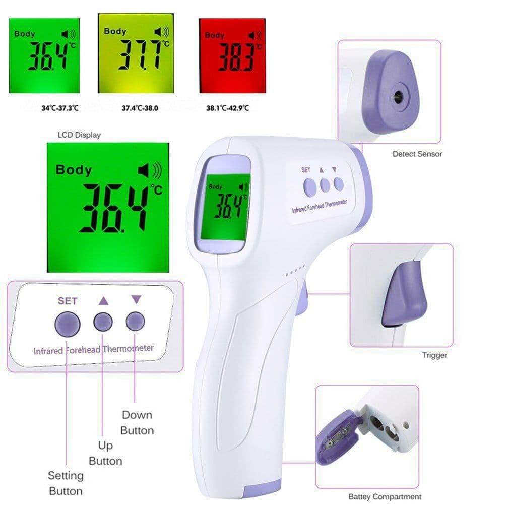  W INFRARED THERMOMETER TEMPERATURE AND PORTABLE FINGER OXIMETER READY STOCK MALAYSIA✅
