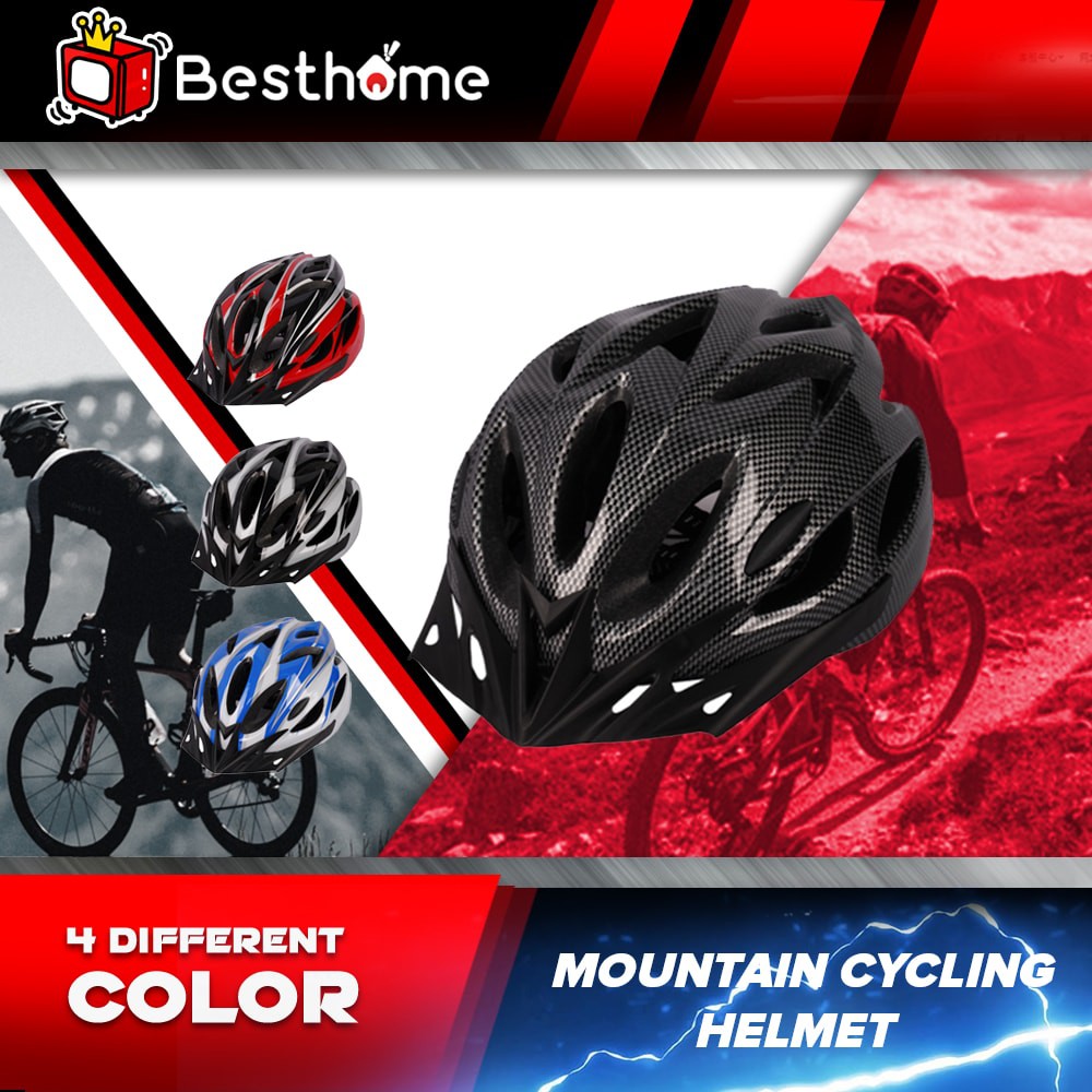 2022 Model Cycling Helmet Integrally-molded Super Light MTB Mountain Road Bicycle Helmet Adjustable Bicycle Road/
