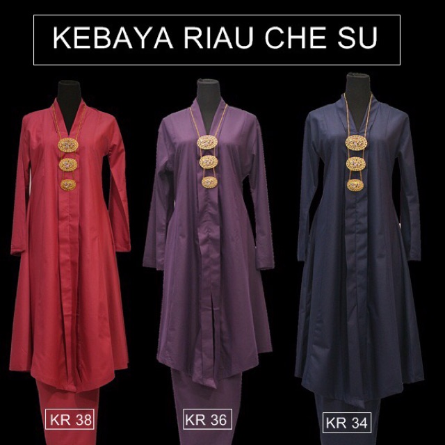 Muslimah Kebaya Labuh Riau Che Su By Dnadz 4 5 Shopee Malaysia