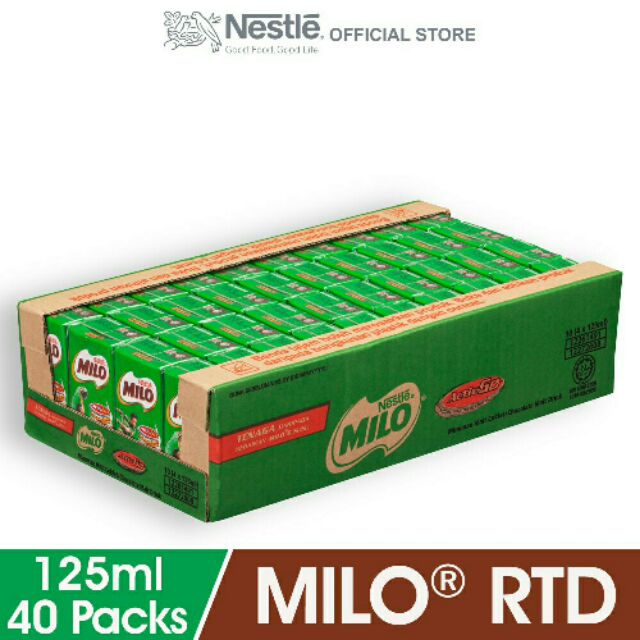 Nestle MILO Activ-Go Chocolate Malt (125ml x 40 Packs)