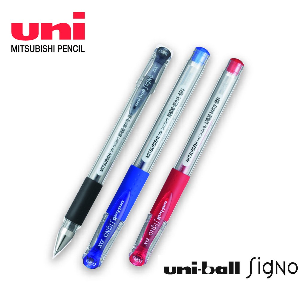 Uni-Ball Signo UM-151 0.28mm pen 5 black pens