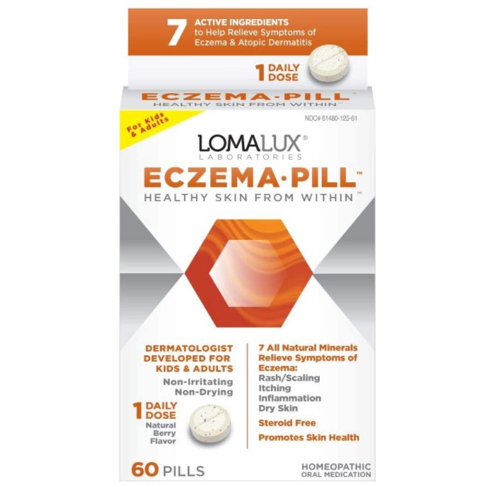 Eczema Pill, All Natural Skin Clearing Minerals Steroid Free
