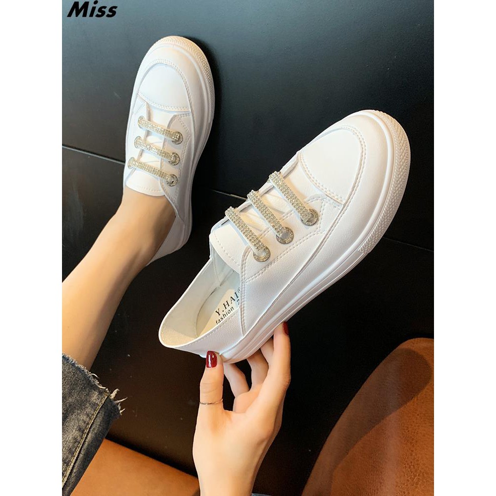 2019 summer new Korean casual white shoes chic net red fashion thick bottom rhin 2019 summer new Korean casual white shoes chic net red fashion thick bottom rhin