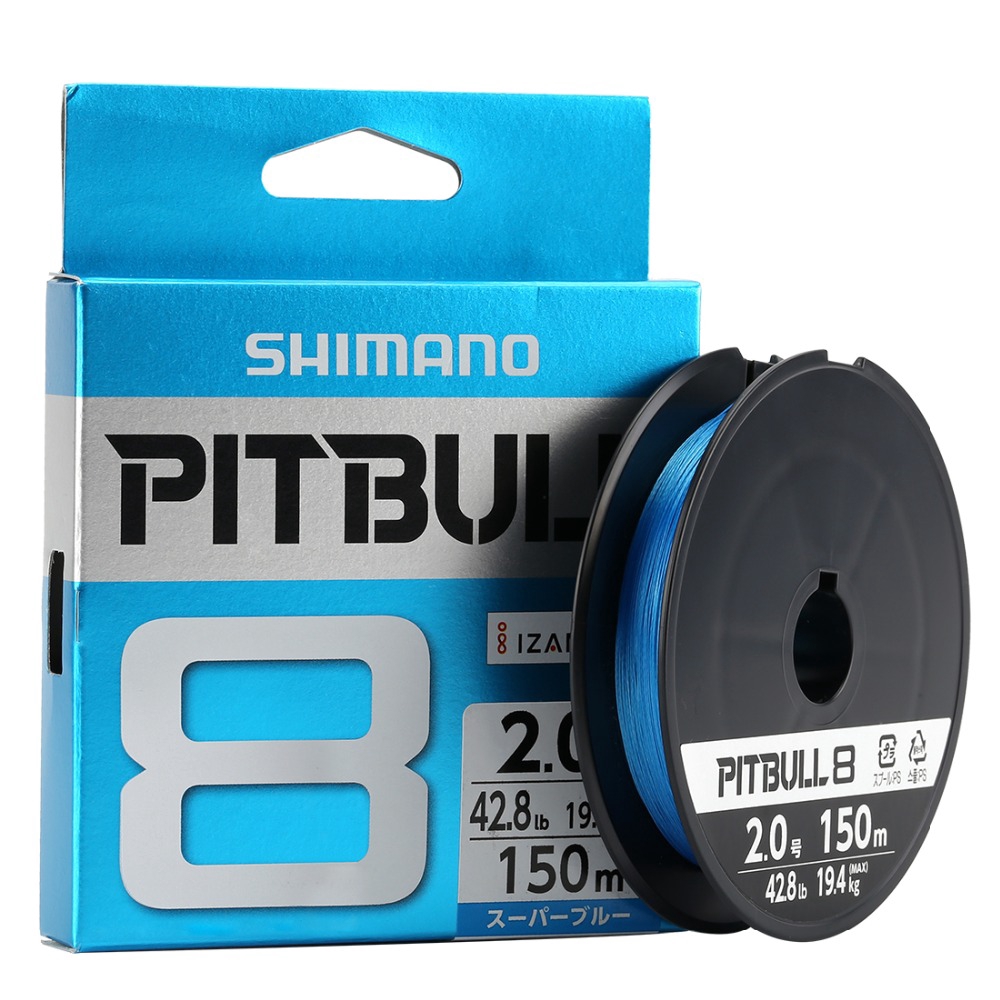 Shimano Pitbull X8 X12 Braided Fishing Line Pe 150m 0m Green Blue Shopee Malaysia