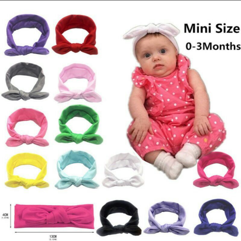😲😲 READYSTOCK HOT ITEM 😲😲 NEWBORN BABY GIRL HEAD BAND RIBBON - SOFT - ELASTIC - BAYI PEREMPUAN - STRETCHABLE - RIBEN