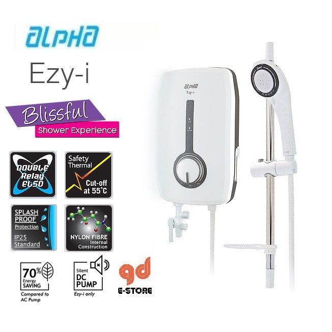 Alpha EzyI Water Heater With DC Pump Shopee Malaysia