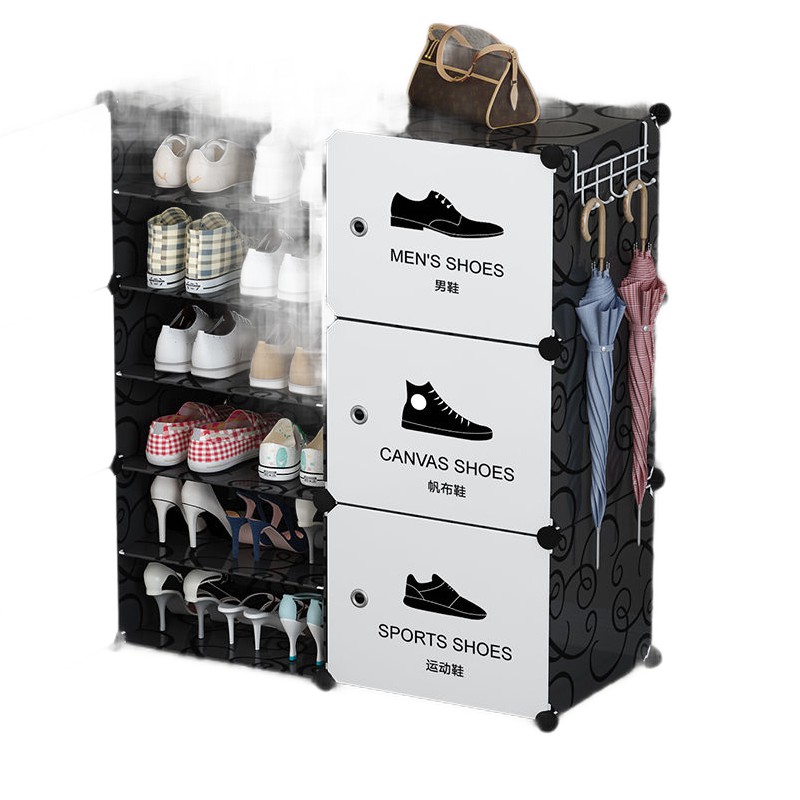 Shoe Storage Box Into The Door Shoe Rack Dormitory Outside Building Dust Proof White Small Economy Narrow Multi Storey Shopee Malaysia