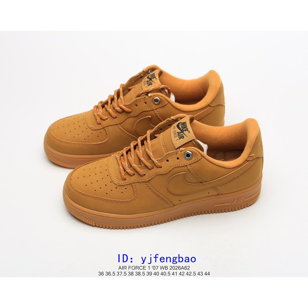 low top wheat air force ones