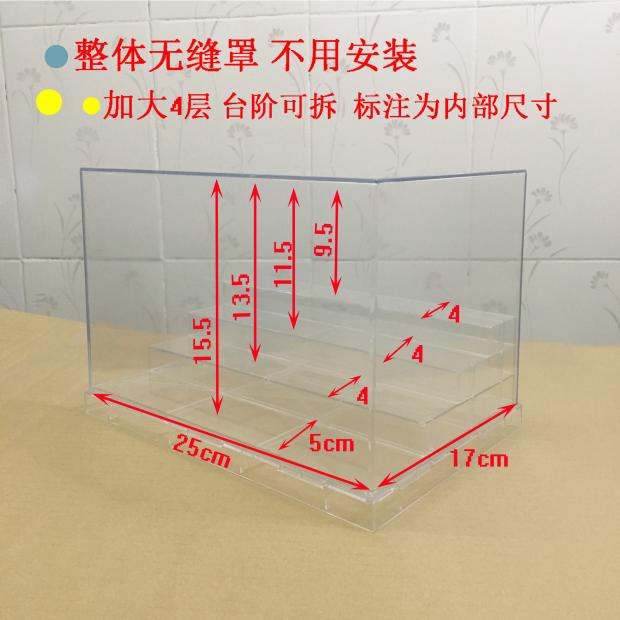 acrylic doll display case 10x10x16