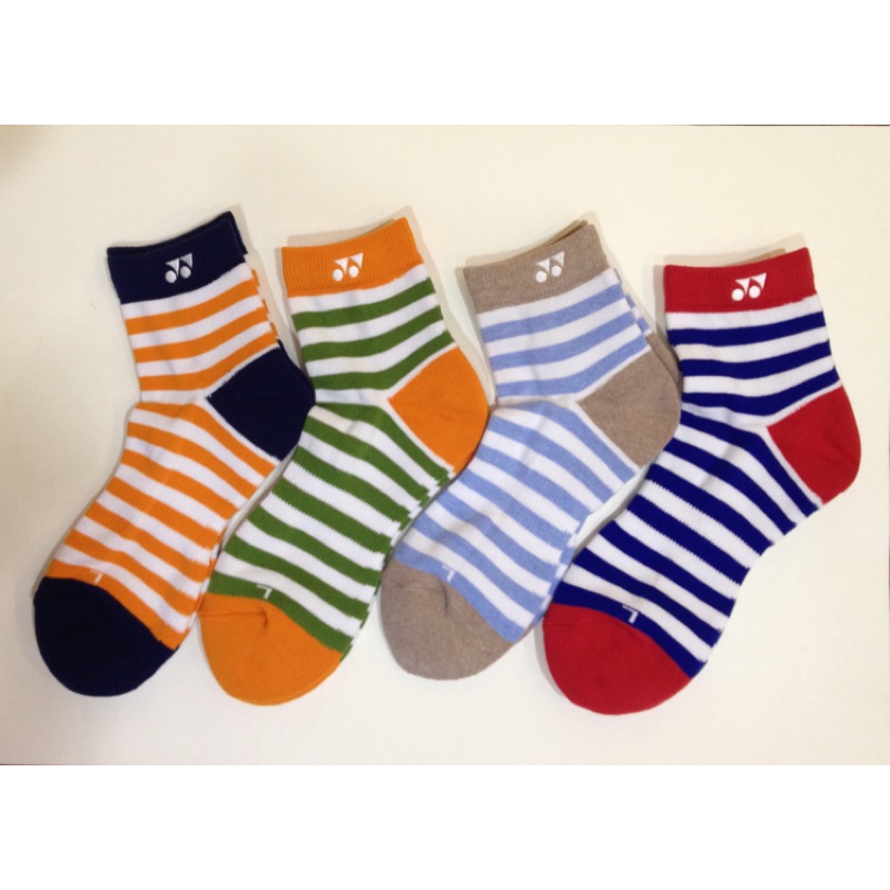 YONEX Japanese Style Horizontal Stripe Sports Socks Made In Japan