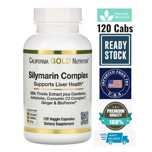 (Ready Stock) California Gold Nutrition, Silymarin Complex, Liver ...