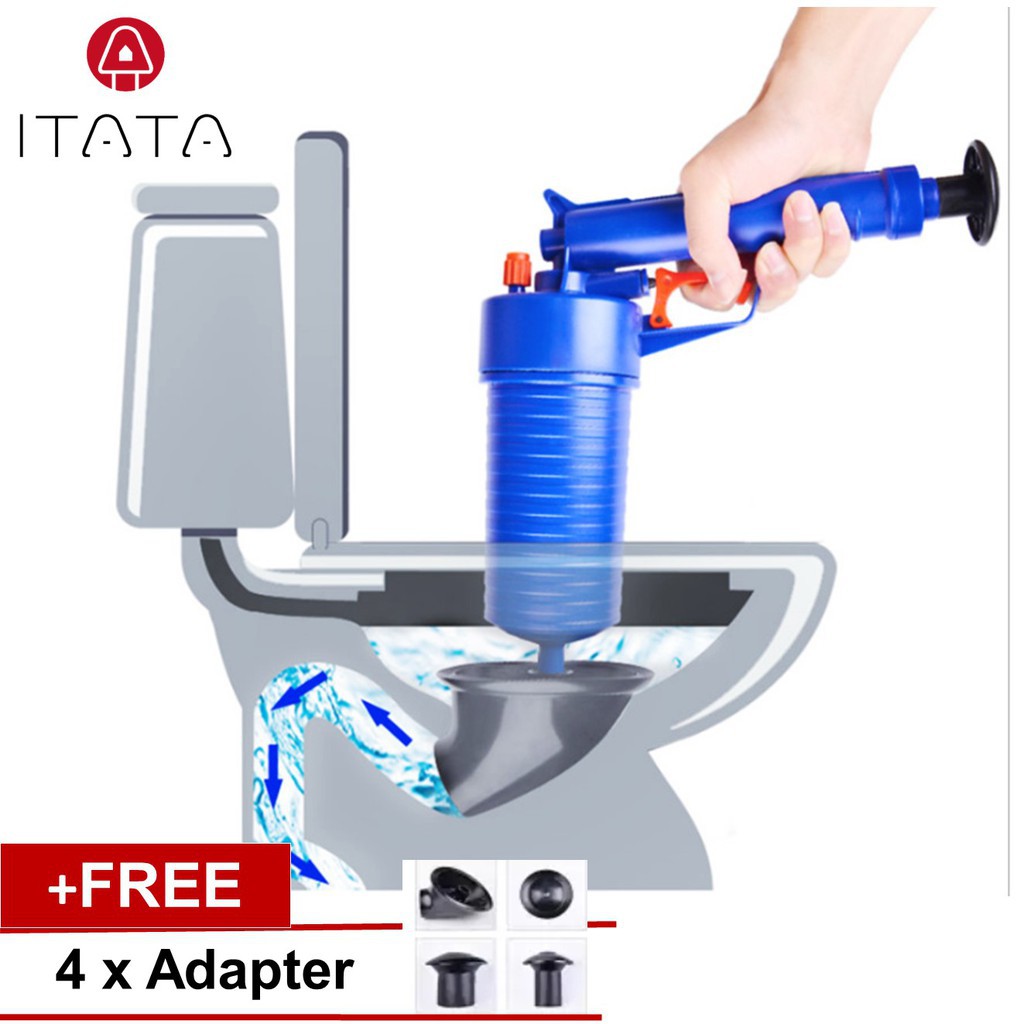 EFFECTIVE PROVEN Toilet Pump High Pressure Air Drain Blaster Pipe