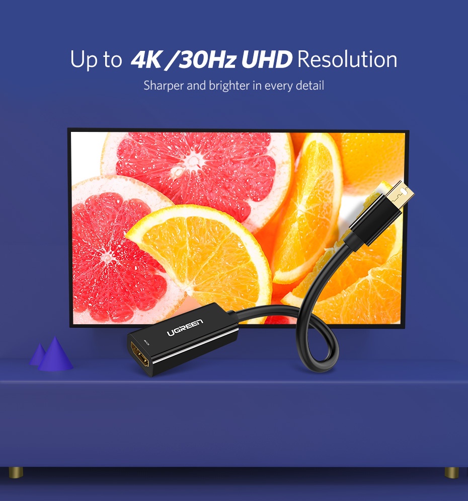 UGREEN Mini Displayport Adapter 4K DP to HDMI Converter Shopee Malaysia