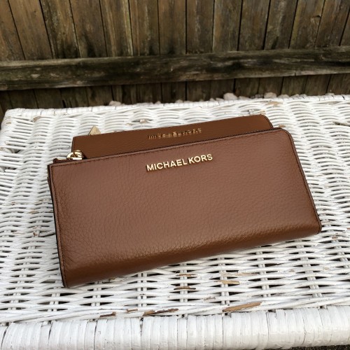 michael kors large zip wallet