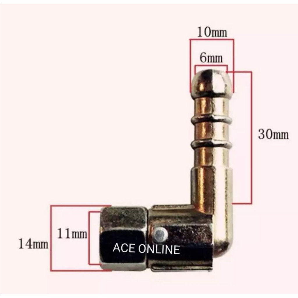 Gas Stove Connecter Hob Inlet Joint Hose Connection L Shape Elbow