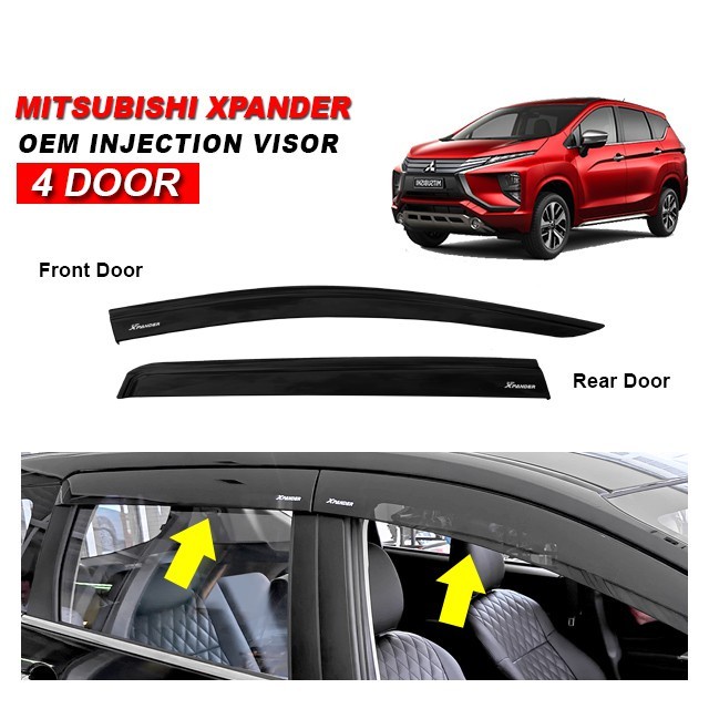 Mitsubishi Xpander 2017 2022 OEM Door Visor Injection Air Press Sun