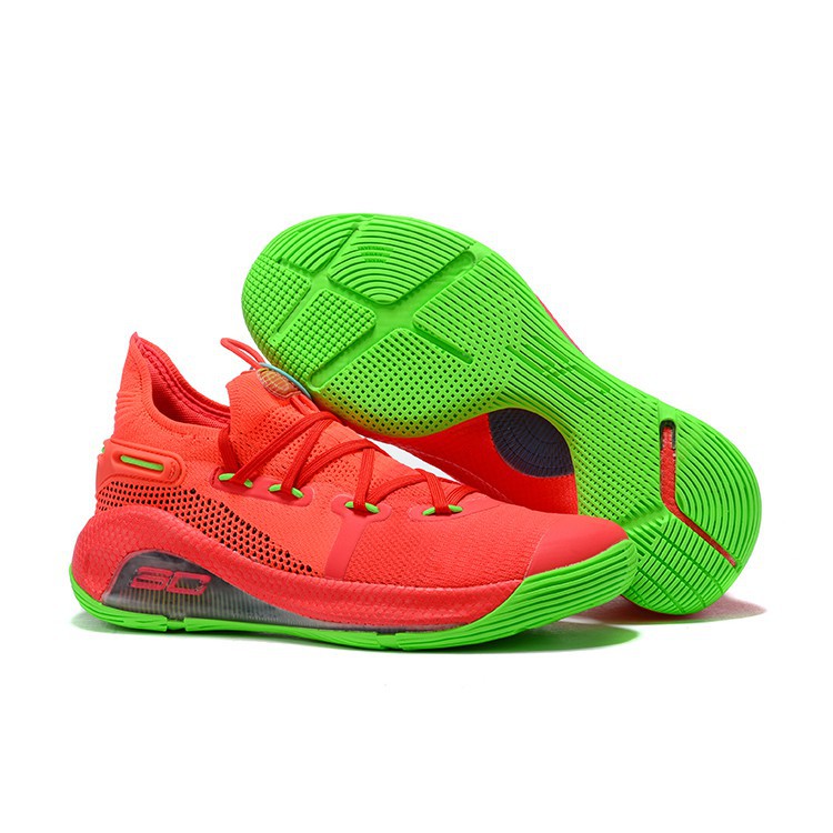 curry 6 orange and green