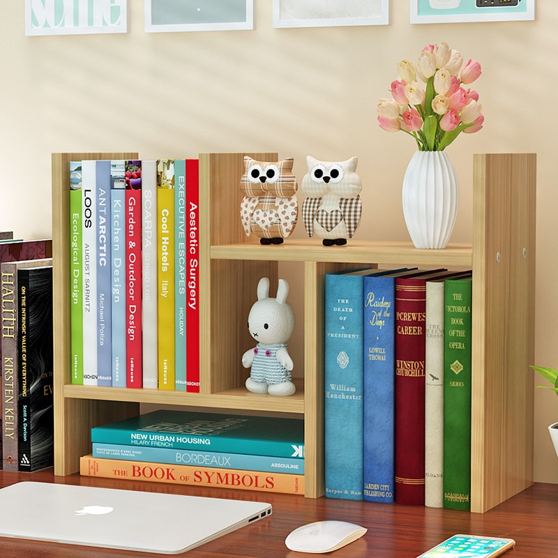 【Ready Stock】Adjustable Book Rack Shelf HDesign Office Table Book Rack Document Storage