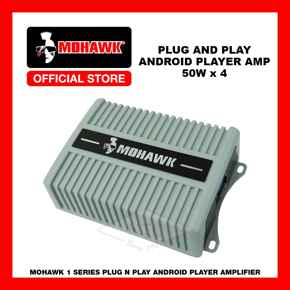 MOHAWK Car Audio 22M150.4PP 1SERIES 4 Channel Amplifier PLUG N PLAY Android Player Shopee