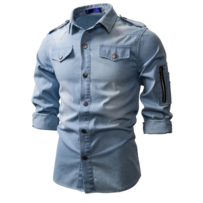 long jeans shirt