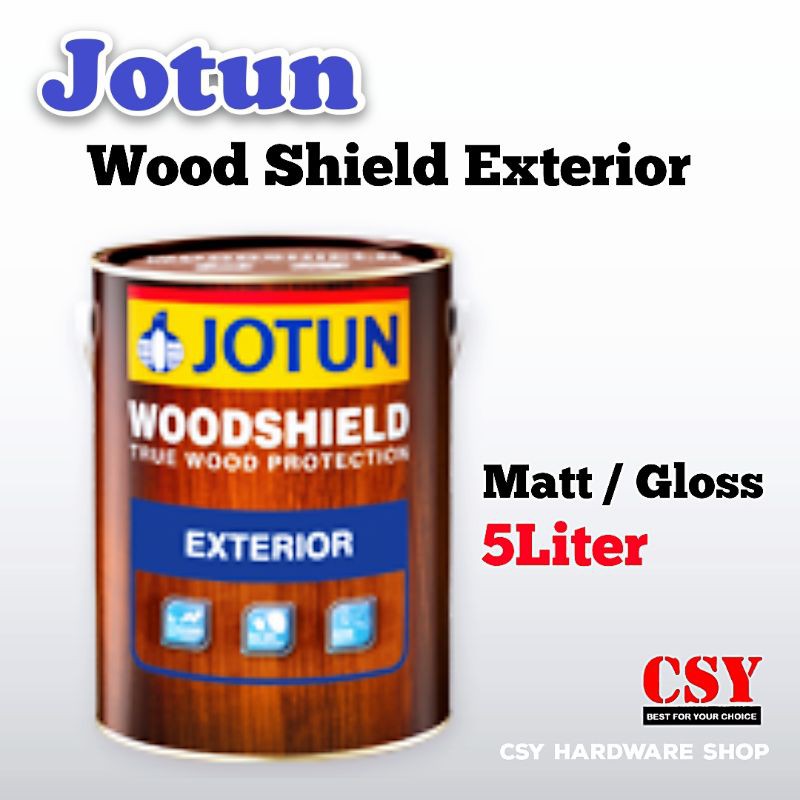 JOTUN Woodshield Exterior 5 Liter Matt / Gloss Shopee