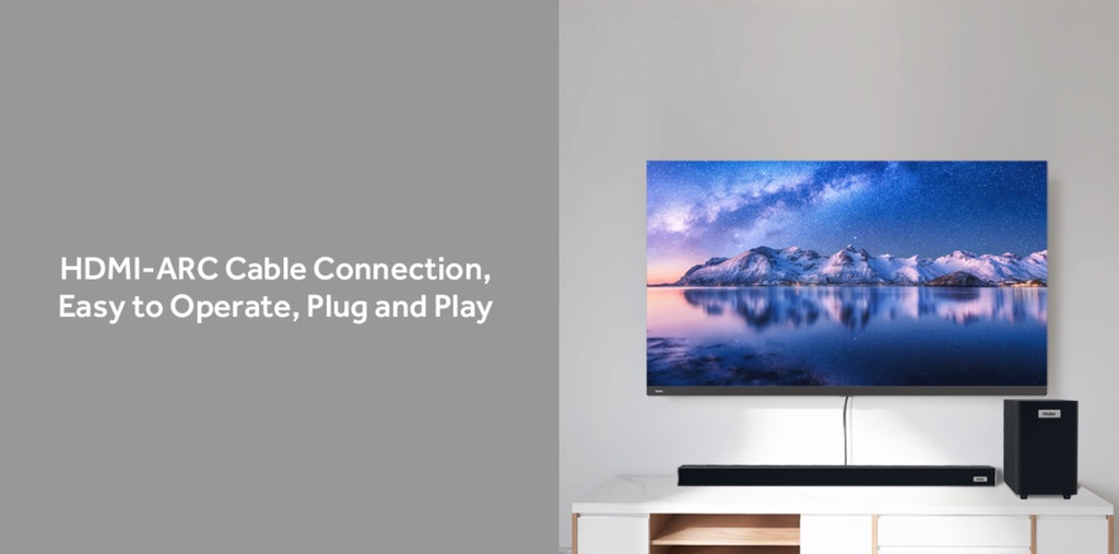 Haier Sound Bar HSD3A040B Shopee Malaysia