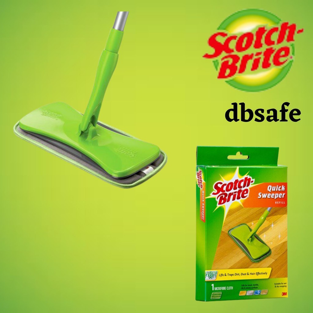 3M ScotchBrite Quick Sweeper Microfiber Mop Shopee Malaysia
