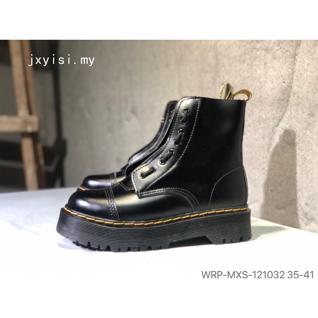 doc martens zipper boots women's