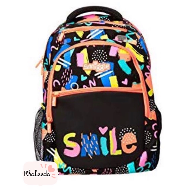 smiggle black backpack