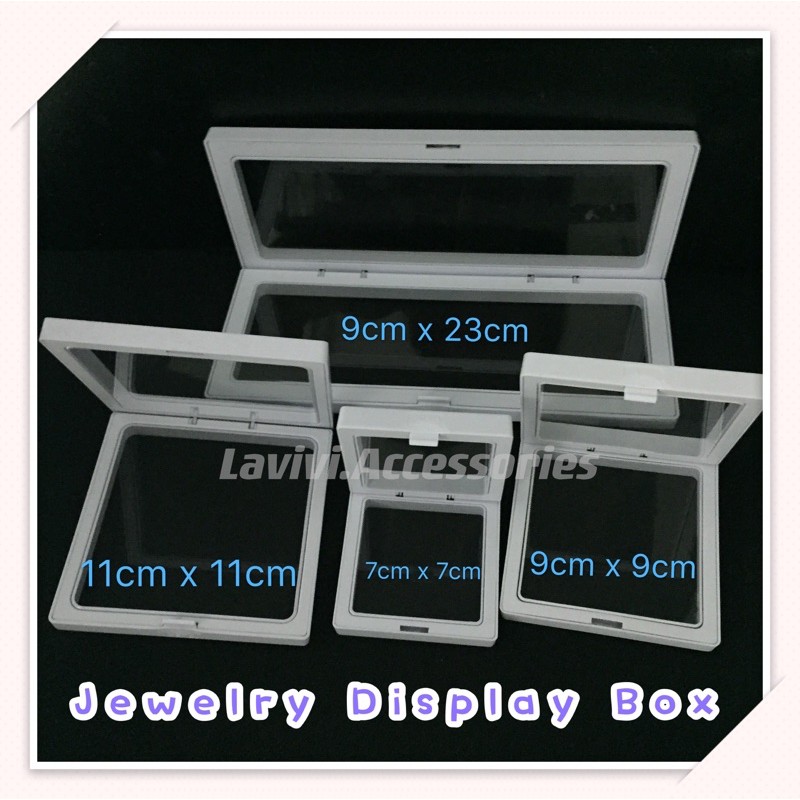 Magic 3D Transparent Floating Jewellery Display or Storage Box/ Kotak butang Baju Melayu/Pamer/Brooch Kerongsang