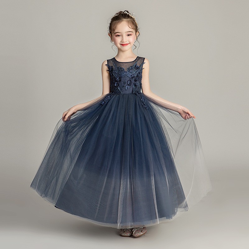 dark blue dress for kids