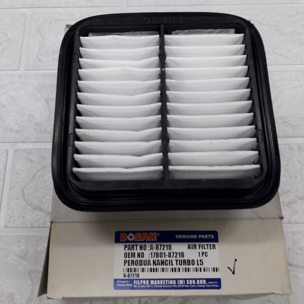 (*1PCS DOSAN A87216) DAIHATSU PERODUA KANCIL MIRA L5 TURBO ENGINE AIR