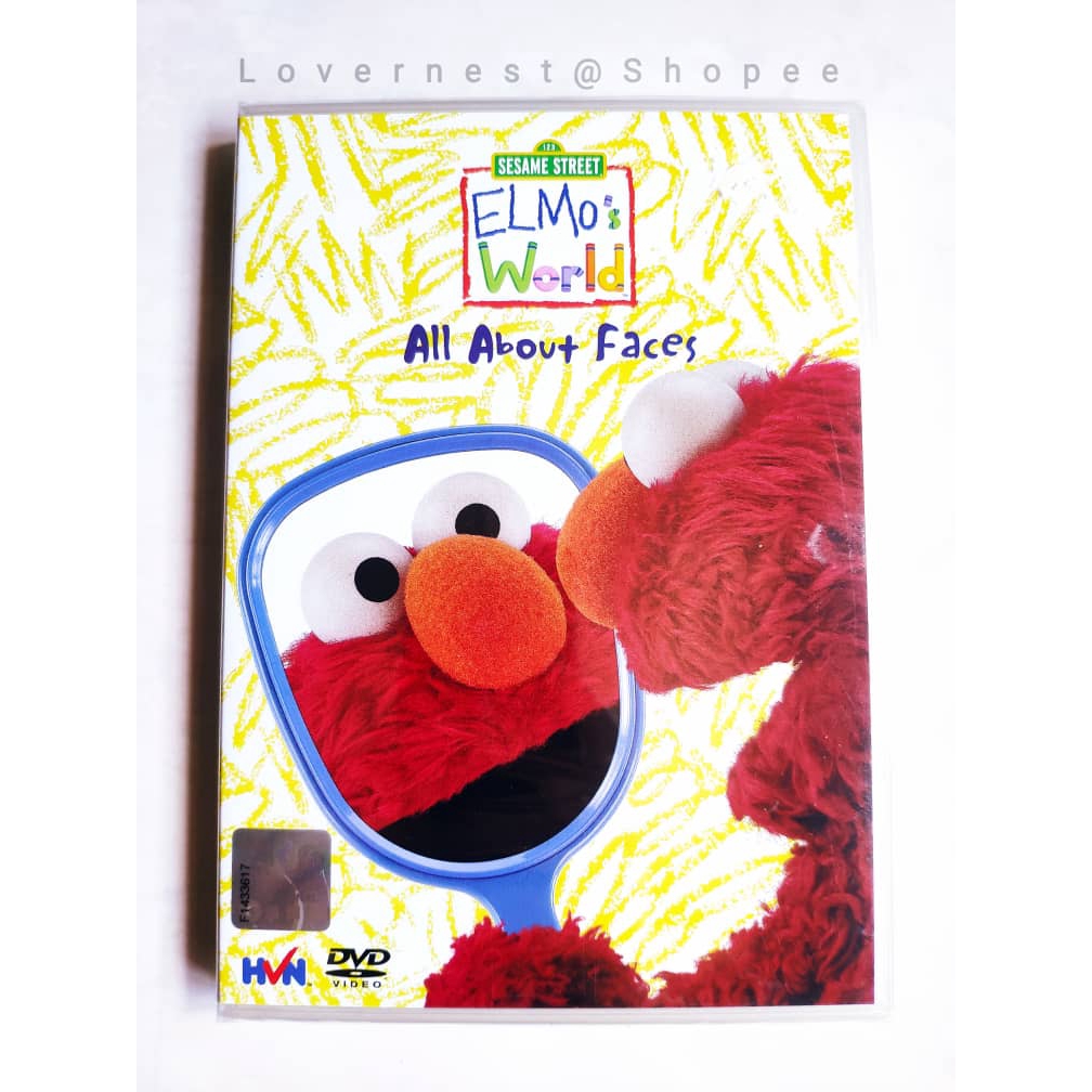 123 Sesame Street Elmo S World All About Faces Dvd Shopee Malaysia
