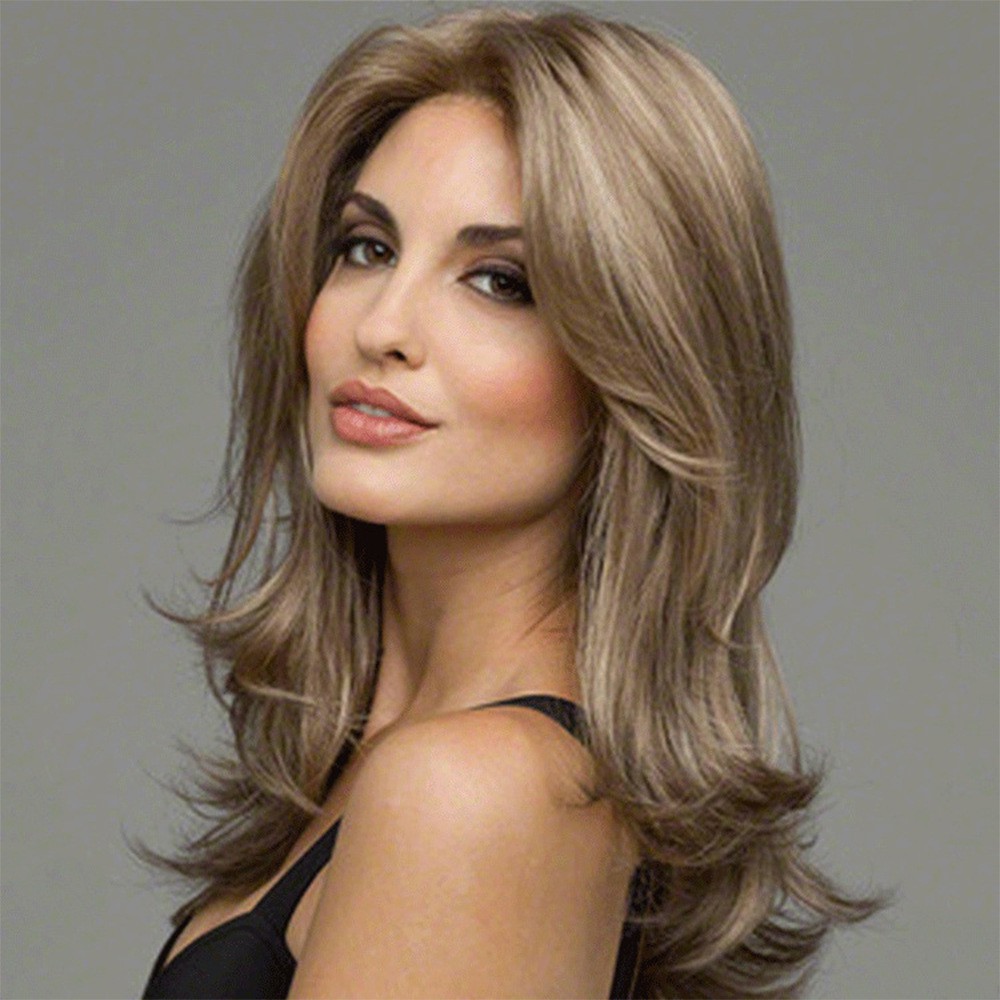 2019 Explosive Wig Medium And Long Curly Hair Chemicals Headgear
