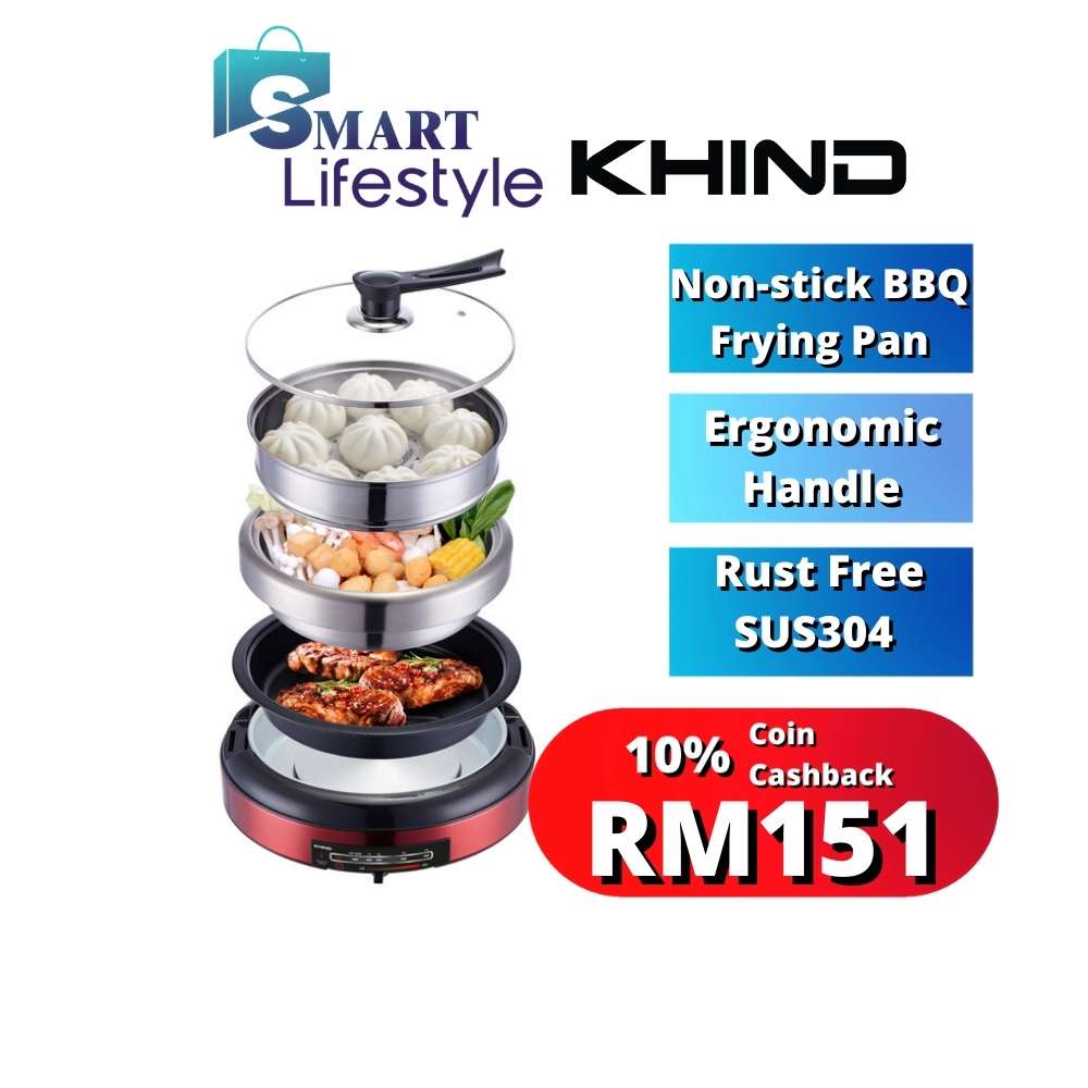 Khind Multi Cooker MC388 Rust Free SUS304 Stainless Steel / 5L Multi Cooker MC5001