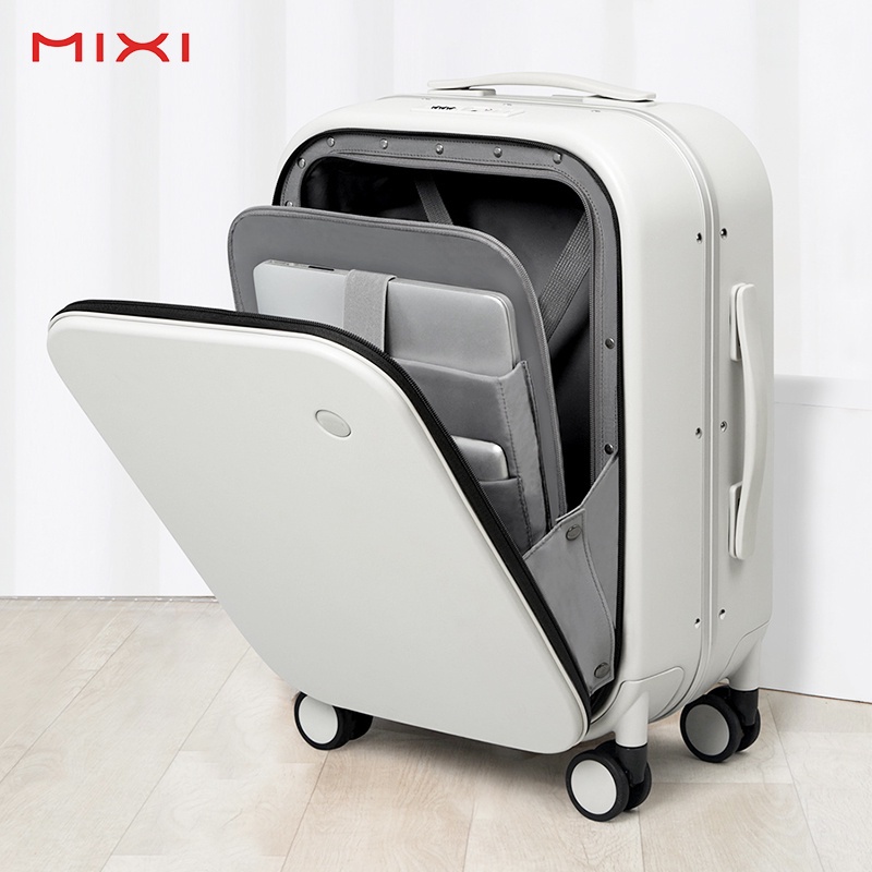 Mixi Brand Luxury Design Carry On Suitcase Polycarbonate Travel Rolling Luggage with 8 Spinner Wheels TSA Lock18 20 Inch