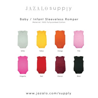 Plain Baby Infant Sleeveless Romper Warm Colour Baju  