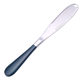 Western Style Stainless Steel Cheese Butter Knife With Hole Spread Butter Knife Bread Jam Knife Cut Cheese Draw Butter Knife Shopee Malaysia