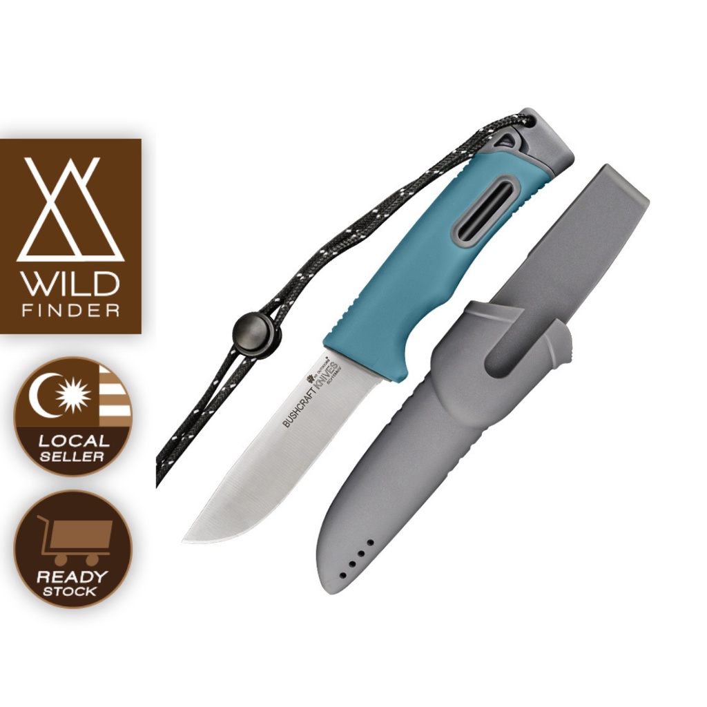 WildFinder Companion Heavy Duty Bushcraft Knife (with fire starter