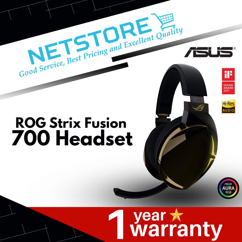 Aus Rog Strix Fusion 700 Virtual 7 1 Led Bluetooth Gaming Headset For Pc Ps4 And Nintendo Switch Shopee Malaysia