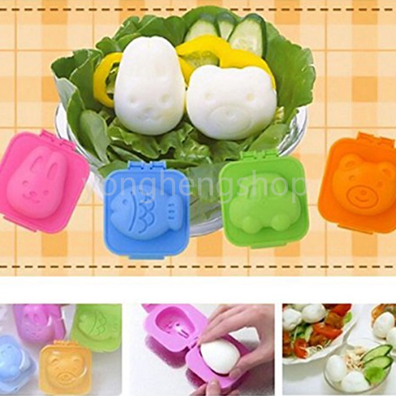 Cute Cartoon Kid Bento Decorating Mold Boiled Egg Sushi Mold Nori Shaper DIY Onigiri Rice Ball Maker Sushi Mooncake Mold