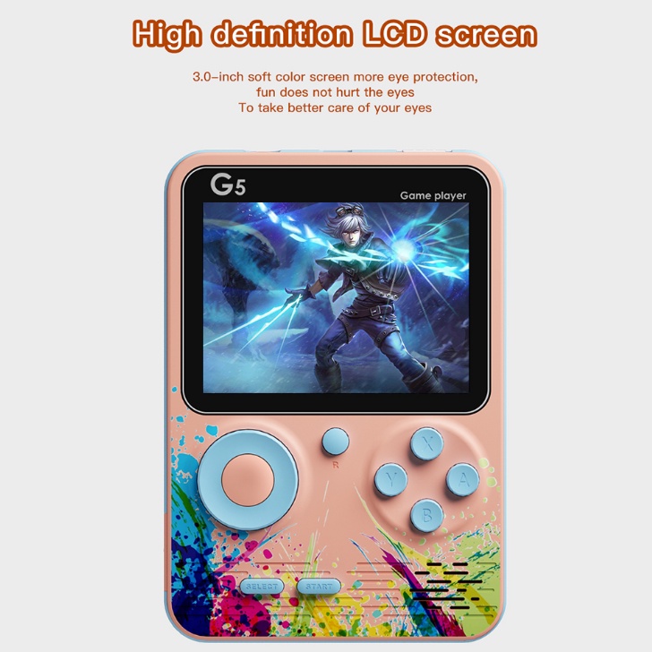 【Ready Stock】Mini Game Boy Sup Game Console G5 Game Machine Built-in 500 Games Handheld Game Players For Children Gift